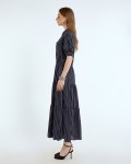 SIXDO Chiffon Flared Dress for Women
